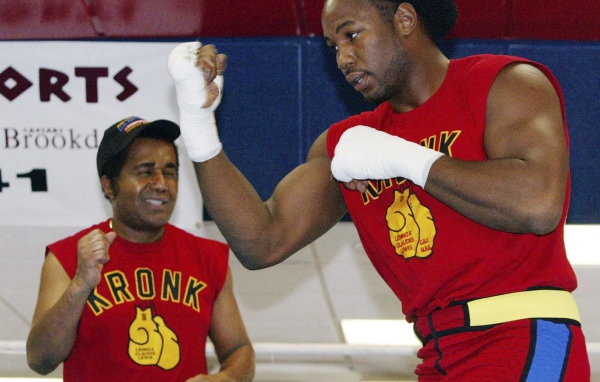 Леннокс Льюис тренируется