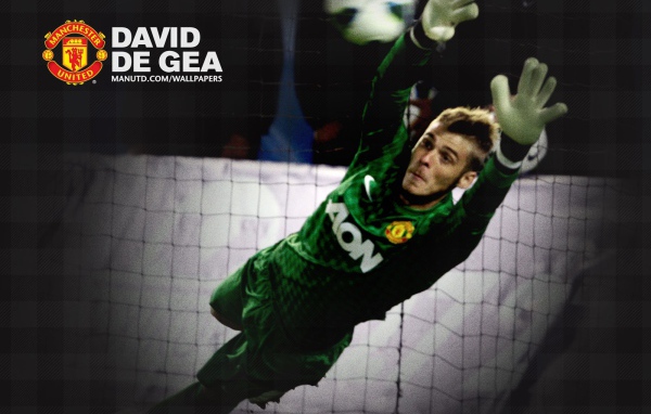 Манчестер Юнайтед Давид Де Хеа ловит мяч
