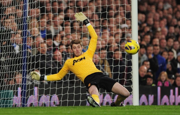 Манчестер Юнайтед Давид Де Хеа защищает свои ворота