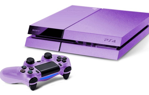 PS4 фиолетовая консоль
