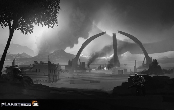 Planetside 2: разрушенный город