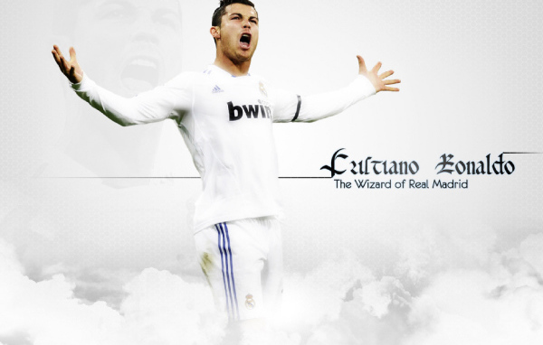 The Football player of Real Madrid Cristiano Ronaldo