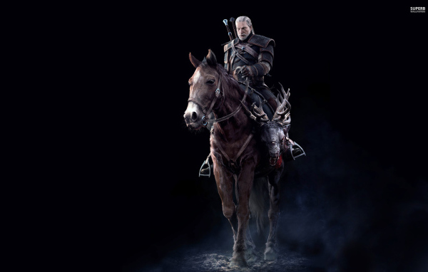 The Witcher 3: Wild Hunt: герой на коне