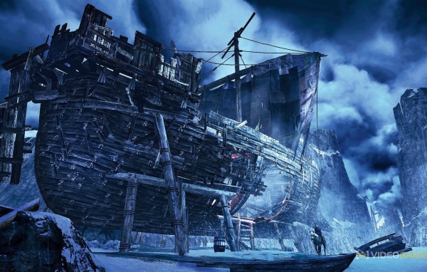 The Witcher 3: Wild Hunt: старый корабль