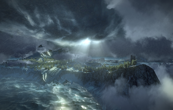 The Witcher 3: Wild Hunt: водопад