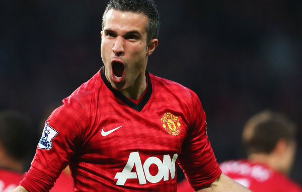 Нападавший номер 20 из Манчестер Юнайтед Робин ван Перси