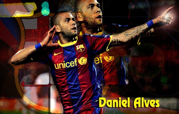Лучший футболист Барселоны Даниэл Алвес