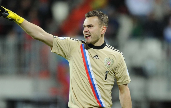 The best player of CSKA Moscow Igor Akinfeev