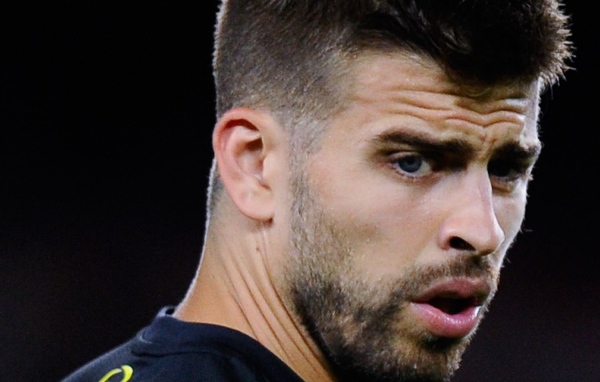 Защитник Барселоны Жерар Пике крупным планом