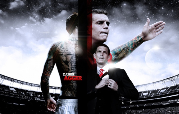The defender of Liverpool Daniel Agger