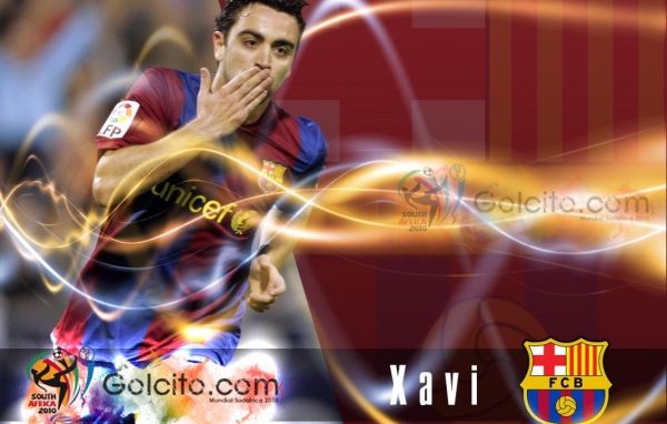 Футболист Барселоны Хави Эрнандес благодарит своих поклонников