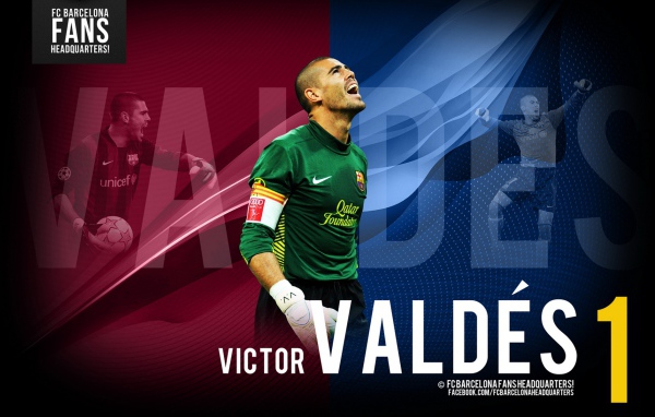 Голкипер Барселоны Виктор Вальдес