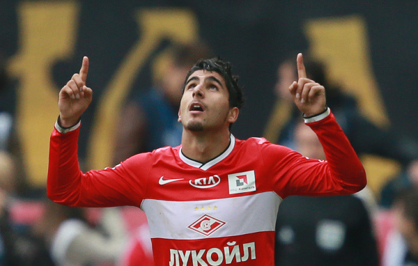 Полузащитник Спартака Дмитрий Комбаров