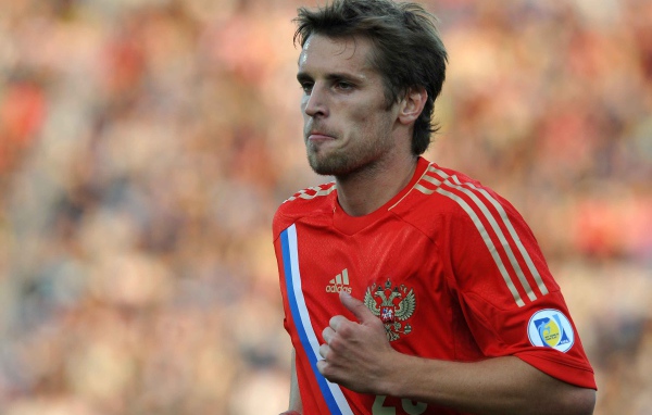 The player Spartak Dmitri Kombarov