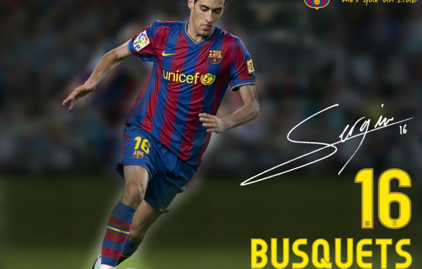 Игрок номер 16 Барселоны Серхио Бускетс