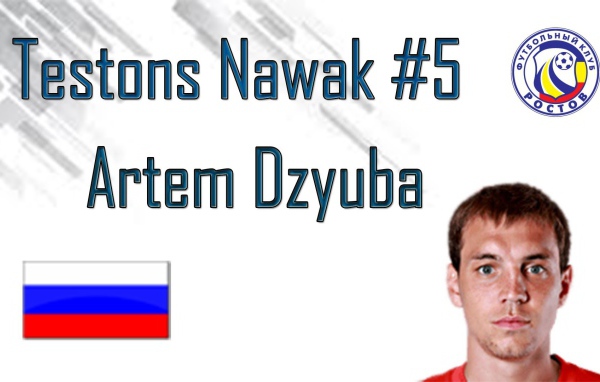 Игрок Ростова Артем Дзюба на белом фоне