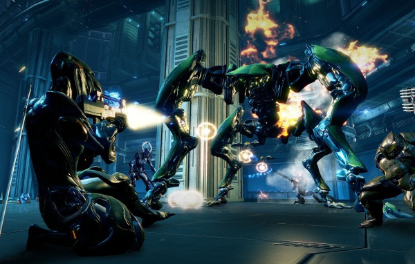 Warframe: сражаясь с огромным роботом