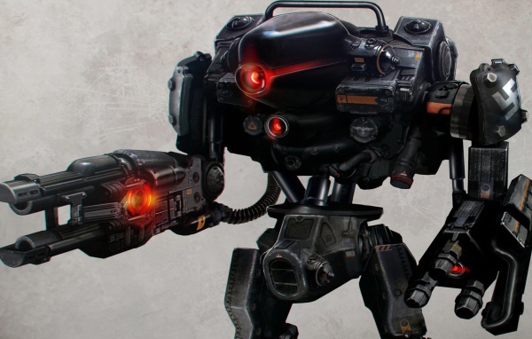 Wolfenstein New Order: мощный робот