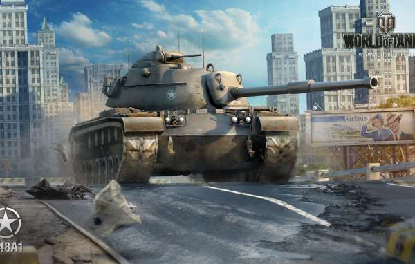 World of Tanks: американский танк M48A1