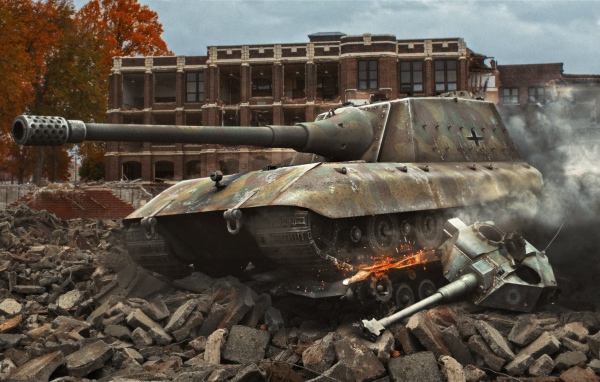 World of Tanks: немецкий танк доминирует