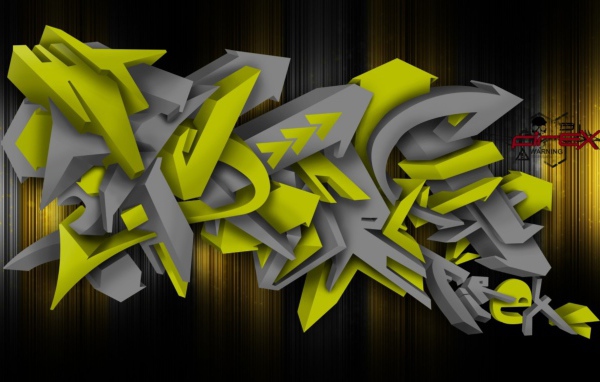 3Д граффити 