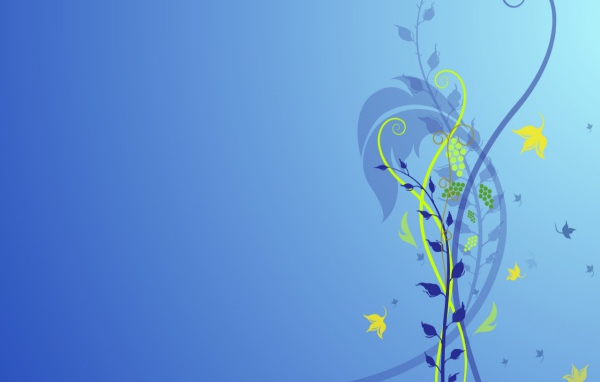 Абстрактный голубой цветок