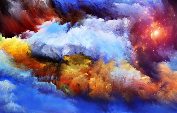 Облака и звездное небо