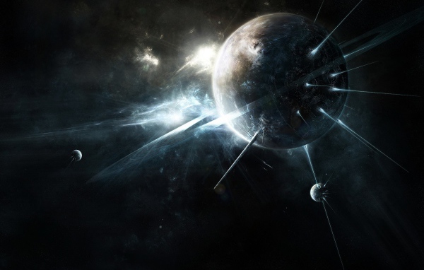 Абстрактный темный космос