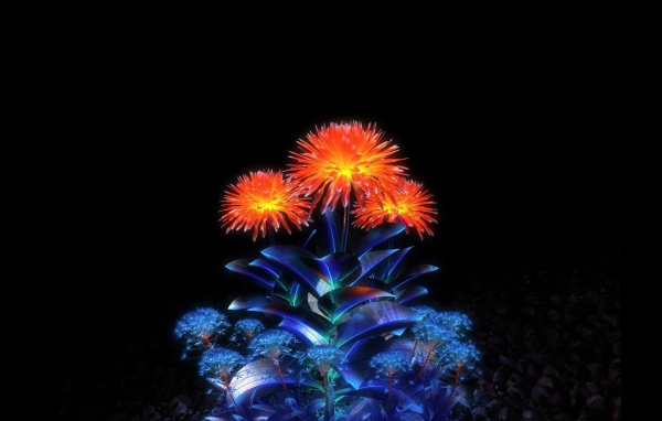 Цветы из кристаллов 