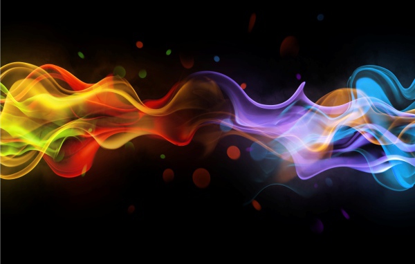 Разноцветный абстрактный дым