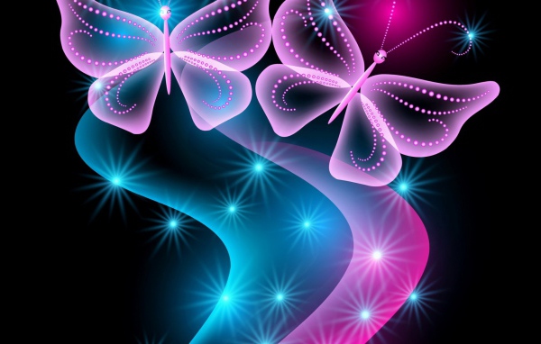 Розовые бабочки