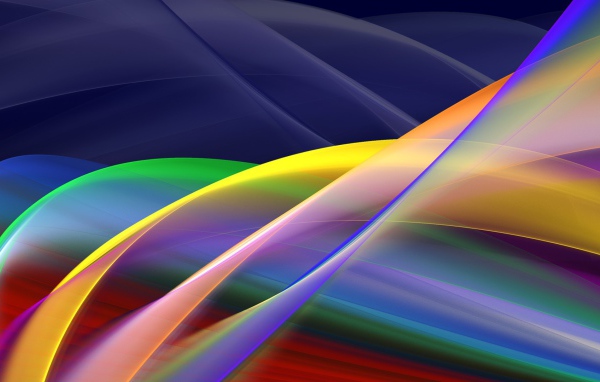 Радужные волны света