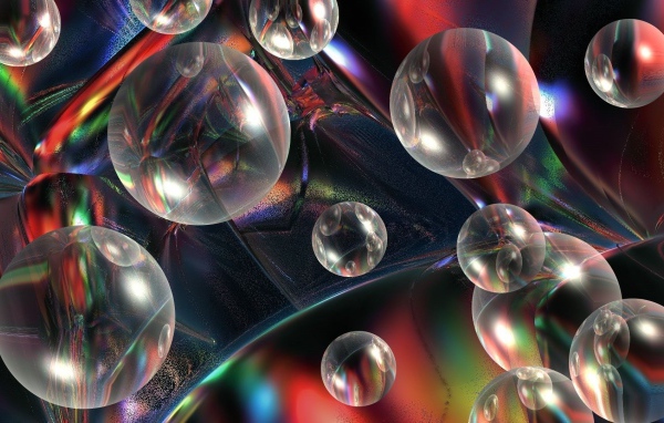 Объемный рисунок из стеклянных шариков