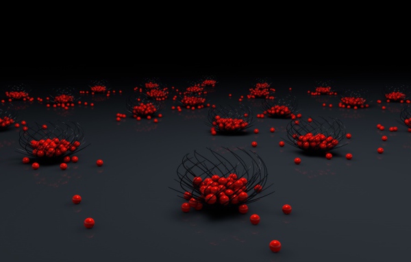 Оранжевые шарики