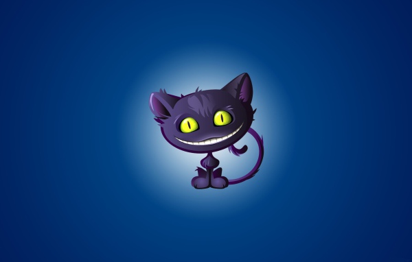 Смешной рисунок кота