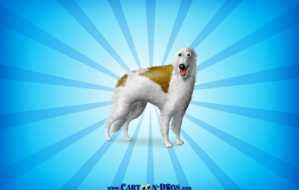 Борзая собака из мультфильма