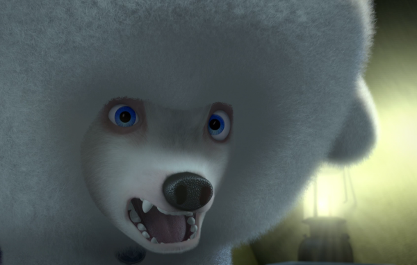 Белый пудель из мультфильма