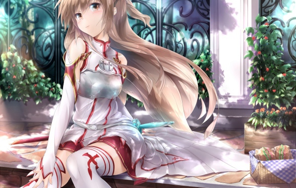 Девочка в чулках