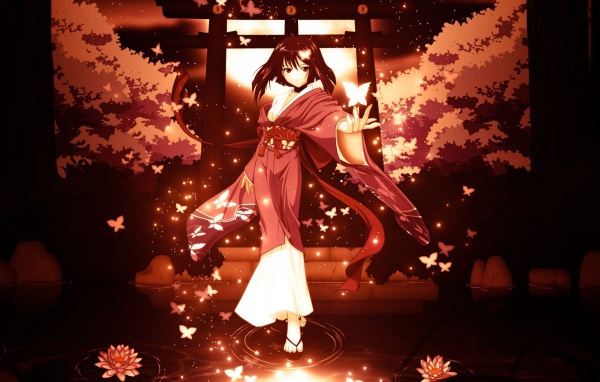 Девочка идет по воде