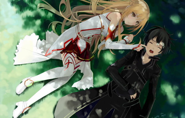 Парень с девушкой отдыхают