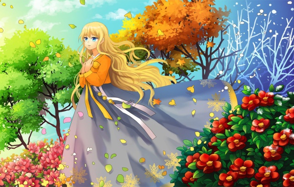 Весенняя девушка