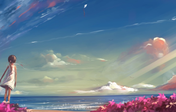 Девочка на берегу