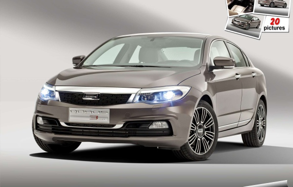 Красивый автомобиль Qoros 3 2014  в Москве