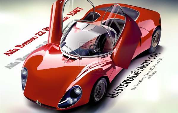 Красивый автомобиль Alfa Romeo 33 в Москве