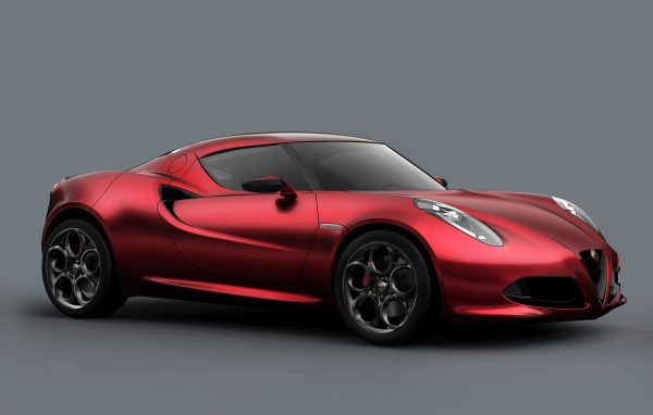 Красивый автомобиль Alfa Romeo 4c в Москве