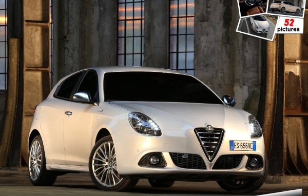Автомобиль Alfa Romeo giulietta 2014 на дороге