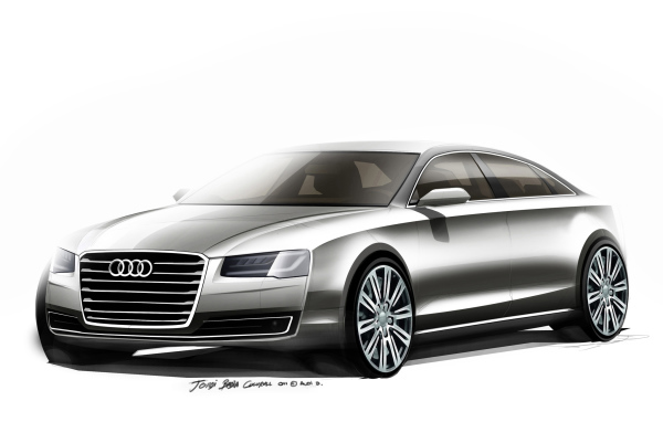Надежный автомобиль Audi A8 2014