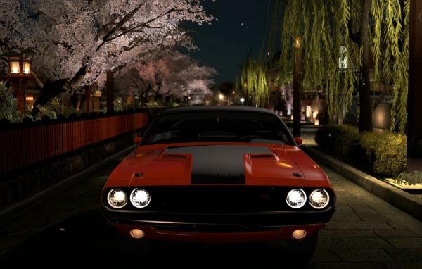 Красный Додж Гран