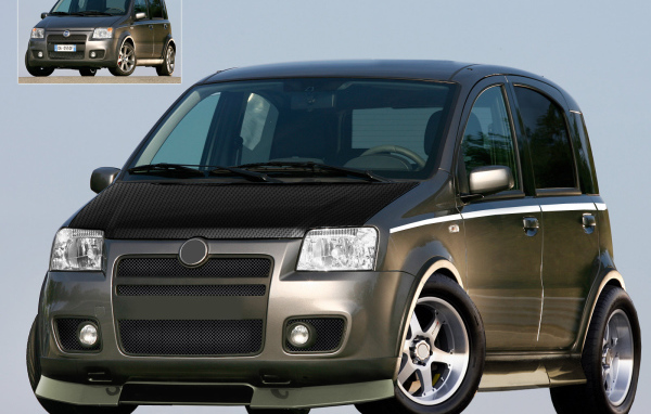 Красивый автомобиль Fiat Panda в Москве