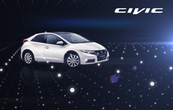 Красивый автомобиль Honda Civic 5D